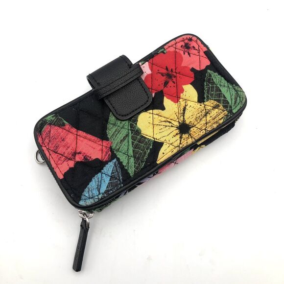 Vera Bradley Hibiscus Floral Smartphone Wristlet Wallet For iPhone ID Window - Picture 4 of 9
